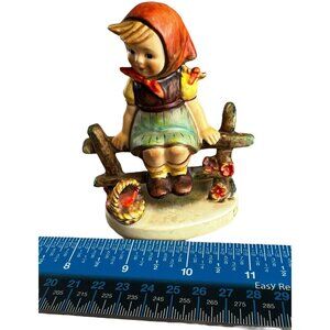 Goebel Hummel Figurine Girl Sitting On Fence #112/3/0 1938 Vintage Germany